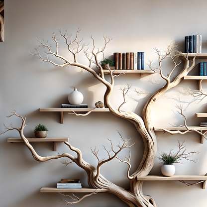 Children's Reading Tree – Handcrafted Wooden Wall Shelf